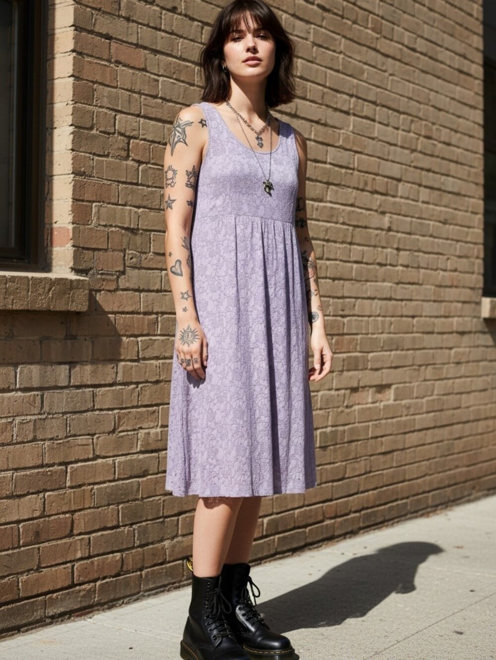 Vintage K Studio Sleeveless Texture Y2K in Lavender.